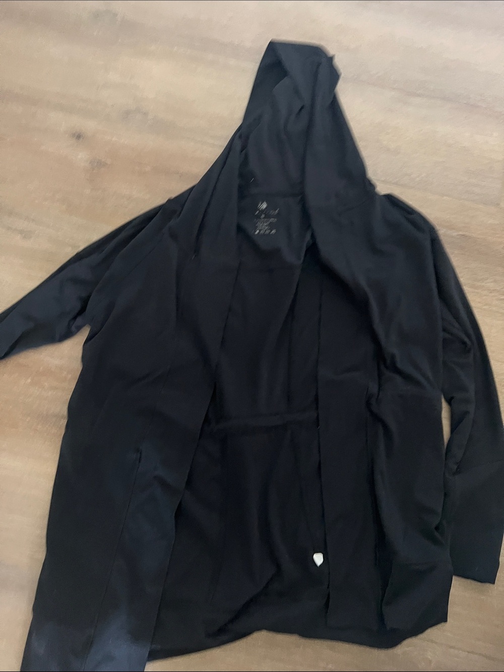 Yogaliscious cinched waist black jacket